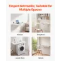 Wall Mounted Folding Table, 35.4 x 19.7 inches Wall Mount Table, Floating Desk with Iron Bracket, Fold Down Desk for Small Space