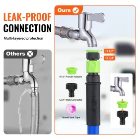 Garden Fence, No Dig Fence 24''(H)x13''(L) Animal Barrier Fence, Underground Decorative Garden Fencing with 2 inch Spike