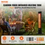 Infrared Heater, 2000W Remote Control Electric Space Heater, Patio Heater w/ 3 Speeds & Timer & Tip-Over Protection, Outdoor/Out