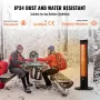 Infrarød varmeovn 2000W Electric Space Heater Fjernkontrol 3