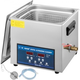 10L Ultralydrenser Dual Frequency Ultrasonic Cleaning Machine med varmeapparatets rengøringsmiddel til dele smykkebrillerring
