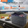 Car Refrigerator, 32 L Dual Zone Portable Freezer, 12 Volt Car Refrigerator Fridge, -4℉-68℉ Adjustable Range, 12/24V DC and 100-