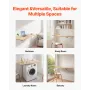 Wall Mounted Folding Table, 47.2 x 19.7 inches Wall Mount Table, Floating Desk with Iron Bracket, Fold Down Desk for Small Space