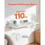 Vægmonteret flydende foldningsbord bærbar skrivebord