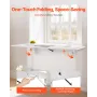 Wall Mounted Folding Table, 43.3 x 18 inches Wall Mount Table, Floating Desk with Iron Bracket, Fold Down Desk for Small Spaces,