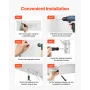 Vægmonteret flydende foldningsbord bærbar skrivebord