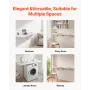 Wall Mounted Folding Table, 43.3 x 18 inches Wall Mount Table, Floating Desk with Iron Bracket, Fold Down Desk for Small Spaces,