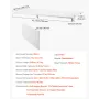 Vægmonteret flydende foldningsbord bærbar skrivebord