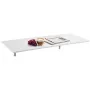 Wall Mounted Folding Table, 43.3 x 18 inches Wall Mount Table, Floating Desk with Iron Bracket, Fold Down Desk for Small Spaces,