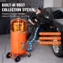 28 Gallon Vacuum Sand Blaster, Dustless Sandblaster with Built-in 1200W Vacuum System for Dust Control and Abrasive Recycle, 60-