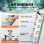 Ultrasonic Mist Maker 10 Head, 7000mL/H Ultrasonic Fogger, Mist Maker with 280W IP67 Waterproof Power Supply, Buoy, Replacement 