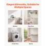 Wall Mounted Folding Table, 31.5 x 15.7 inches Wall Mount Table, Floating Desk with Iron Bracket, Fold Down Desk for Small Space