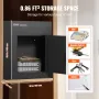 Gennem vægdråbeboksen 13x7x17 "postkasse med kombinationslås