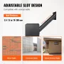 Through The Wall Drop Box, Heavy Duty Steel Through the Wall Mailbox with 2.8-7.9" 13" Combination Lock, 13x7x17" Mail Drop Box,