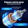 Deep Well Submersible Pump, 1100W 230V 50Hz, 7.1 m³/h Max Flow 105 m Max Head with 19.4 m Electric Cord, Stainless Steel Water P