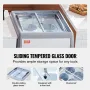 158 L Kommerciel is Display Case Gelato Dipping Freezer Cabinet