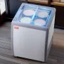 158 L Kommerciel is Display Case Gelato Dipping Freezer Cabinet