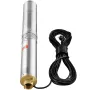 Deep Well Submersible Pump, 750W 230V 60Hz, 7.1 m³/h Max Flow 75 m Max Head, with 9.1 m Electric Cord, Stainless Steel Water Pum