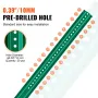 6FT U-Channel Sign Post, 4Pack Green Heavy Duty Steel Fixed Fence Post, Steel Fence U-Channel Sign for Garden, Courtyard, Farm o