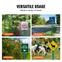 6FT U-Channel Sign Post, 4Pack Green Heavy Duty Steel Fixed Fence Post, Steel Fence U-Channel Sign for Garden, Courtyard, Farm o