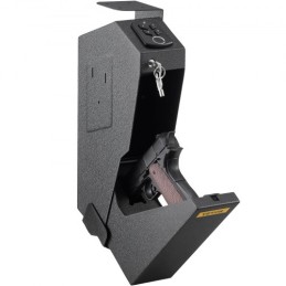 Handgun Safe Box Fingerprint Pistol Gun Safes Gun Storage Case Handgun Holder Quick Access Security Lock Key Vault