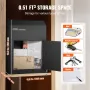 Gennem Door Key Drop Box 12x6x16 "postkasse med 1,8" 12