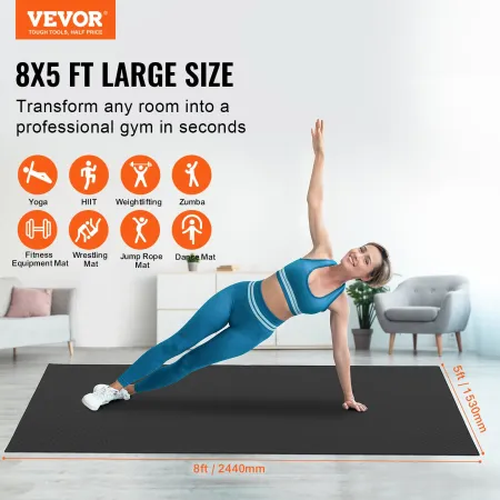 Øvelse Mat Non Slip Yoga Mat Gym Fitness Pilate Træning Mat