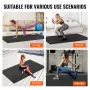 Exercise Mat Non Slip Yoga Mat Gym Fitness Pilate Workout Mat (2.4x1.5 m)