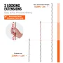 Aluminum Grade Rod, 3M Metric Telescopic Measuring Rod, Double-Sided Scale in CM/MM Leveling Rod Stick,Aluminum Alloy Survey Rod