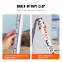 Aluminum Grade Rod, 3M Metric Telescopic Measuring Rod, Double-Sided Scale in CM/MM Leveling Rod Stick,Aluminum Alloy Survey Rod