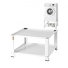 Laundry Pedestal with Storage Shelf, 711Lx711Wx406H mm, Washer And Dryer Base Stand Platform Universal Fit 299kg Capacity,