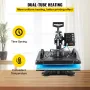 Heat Press 12x15 tommer 10 i 1 varmepresse 1000W
