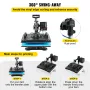 Heat Press 12x15 tommer 10 i 1 varmepresse 1000W