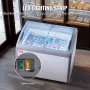 264 L Kommerciel is Display Case Gelato Dipping Freezer Cabinet