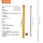 Aluminum Grade Rod, 4M Metric Telescopic Measuring Rod, Double-Sided Scale in CM/MM Leveling Rod Stick,Aluminum Alloy Survey Rod