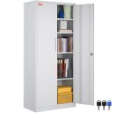 Metal Storage Cabinet, Steel Locking Storage Cabinet with 2 Magnetic Doors and 4 Adjustable Shelves, 71'' Metal Cabinet 200 lbs