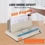 Thermal Binding Machine, 500 Sheets Capacity Book Binding Machine, Thermal Book Binder 50mm Binding Thickness A3(Short Edge)/A4/