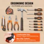 Tool Kit, 132 Piece General Household Hand Tool Set, Home Repairing Tool Kit with Portable Tool Storage Case, High-Quality Steel