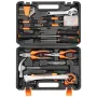 Tool Kit, 132 Piece General Household Hand Tool Set, Home Repairing Tool Kit with Portable Tool Storage Case, High-Quality Steel