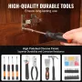 Tool Kit, 96 Piece General Household Hand Tool Set, with Cordless Screwdriver and Portable Tool Storage Case, High-Quality Steel
