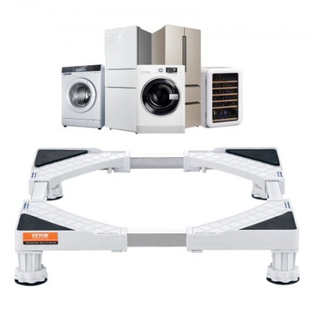 Mini Køleskab Stand Universal Laundry Pedestal, justerbar med 4 stærke fødder, Washing Machine Base Multi-funktionel til