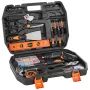 Tool Kit, 96 Piece General Household Hand Tool Set, with Cordless Screwdriver and Portable Tool Storage Case, High-Quality Steel