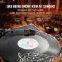 Bluetooth Vinyl Record Player 3-trins bælte drevet drejebord