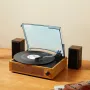 Bluetooth Vinyl Record Player 3-trins bælte drevet drejebord