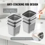 6 Pack Hotel Pans, 1/6 Size Anti-Jam Steam Pan, 0.8mm Thick Stainless Steel Restaurant Steam Table Pan, 6-Inch Deep Commercial T