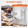 Blueprint Storage Rack, Hanging Poster Display Rack 16-Tier, Vertical Blueprint Roll File Holder 2 Rolls/tire, Roll File Storage