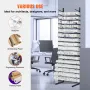 Blueprint Storage Rack, Hanging Poster Display Rack 16-Tier, Vertical Blueprint Roll File Holder 2 Rolls/tire, Roll File Storage