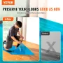 Carpet Protection Film, 24" x 200' Floor and Surface Shield with Self Adhesive Backing & Easy Installation, Polyethylene Adhesiv