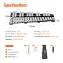 30 Note Glockenspiel Xylophone Bell Kit, Percussion Instrument with Mallets, Drum Sticks and Carrying Bag, Professional Glockens