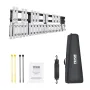 30 Note Glockenspiel Xylophone Bell Kit, Percussion Instrument with Mallets, Drum Sticks and Carrying Bag, Professional Glockens